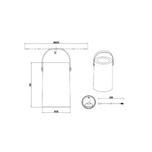 Lámpara exterior GARCIA solar RGB USB-C IP44 - TRIO Lighting - Imagen 4
