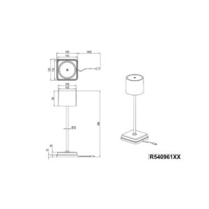 Lámpara LED FERNANDEZ exterior USB-C IP54 - TRIO Lighting - Imagen 4