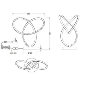 Lámpara LED LANDO aros 8W 850lm 4000K beige IP20 - TRIO Lighting - Imagen 4