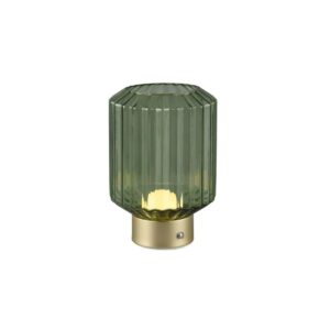 Lámpara LED LORD vidrio estriado recargable USB 3000K IP20 - TRIO Lighting - Imagen 1