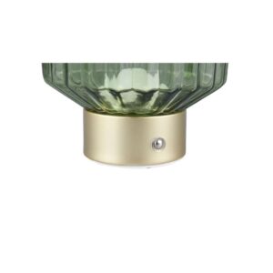 Lámpara LED LORD vidrio estriado recargable USB 3000K IP20 - TRIO Lighting - Imagen 3