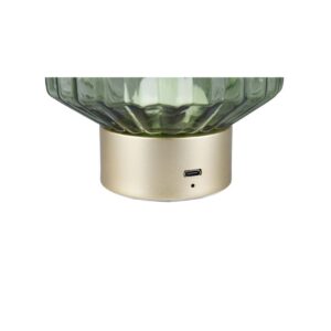 Lámpara LED LORD vidrio estriado recargable USB 3000K IP20 - TRIO Lighting - Imagen 4