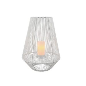 Lámpara solar LED MINEROS efecto vela 0.2W 12lm IP44 blanco - TRIO Lighting - Imagen 1