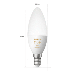 Pack 2 Bombillas Vela Philips Hue White Ambience 5,2W E14 - Imagen 4