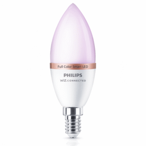 Pack 2 Bombillas Vela Philips WiZ RGB 2200K–6500K 4,9W E14 Mate - Imagen 1