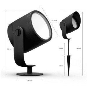 Pincho Lily XL Extensión 24V Philips Hue Negro White & Colors - Imagen 4