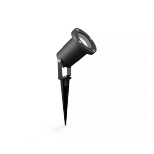 Pincho Puled LED 1×5W con Bombilla Negro IP44 – Philips - Imagen 2