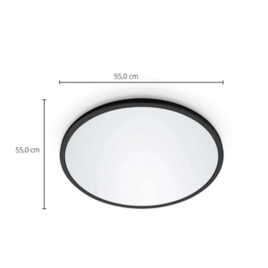 Plafón de Techo SuperSlim LED 32W Philips WiZ Negro 2700K–6500K – Philips - Imagen 4