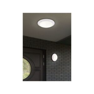 Plafón exterior CAMARO Ø33cm E27 12W IP54 blanco - TRIO Lighting - Imagen 2