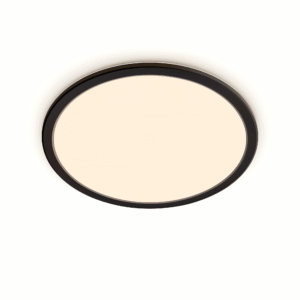 Plafón SuperSlim CL550 LED 15W 2700K Scene Switch Negro IP44 – Philips - Imagen 1