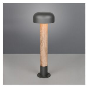 Poste FRASER 54cm madera E27 10W IP44 - TRIO Lighting - Imagen 3