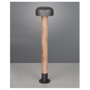 Poste FRASER 84cm madera E27 10W IP44 - TRIO Lighting - Imagen 2