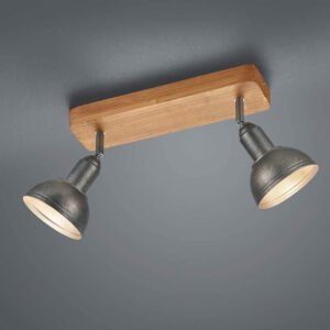Regleta DELHI 2 focos industrial orientable - TRIO Lighting - Imagen 2