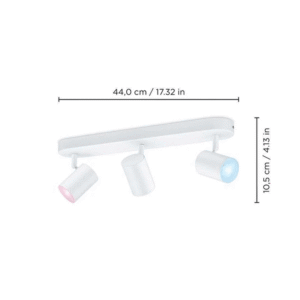 Regleta Imageo LED 3x5W Philips WiZ Blanco RGB 2200K–6500K - Imagen 4