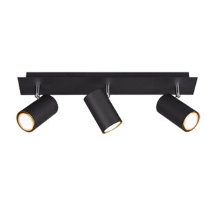 Regleta MARLEY 3 focos negro orientable - TRIO Lighting - Imagen 1