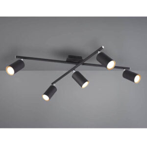 Regleta MARLEY 5 focos negro orientables - TRIO Lighting - Imagen 4