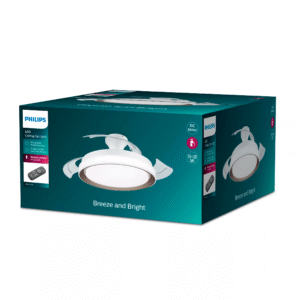 Ventilador Bliss Plegable DC LED 35W+28W Dorado – Philips - Imagen 3