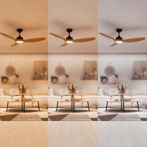 Ventilador Olas G LED 32W+24W Negro y Madera – Philips - Imagen 6