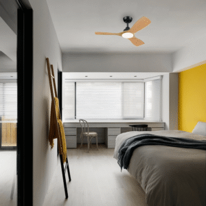 Ventilador Olas P LED 28W+24W Negro y Madera – Philips - Imagen 5